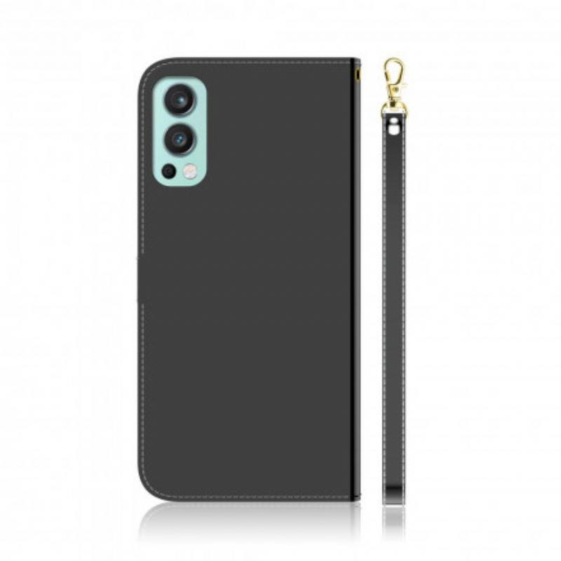 Housse OnePlus Nord 2 5G Simili Cuir Couverture MIroir