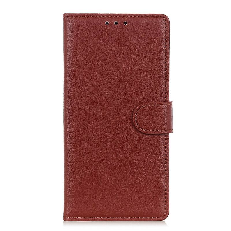 Housse OnePlus Nord 2 5G Simili Cuir Litchi