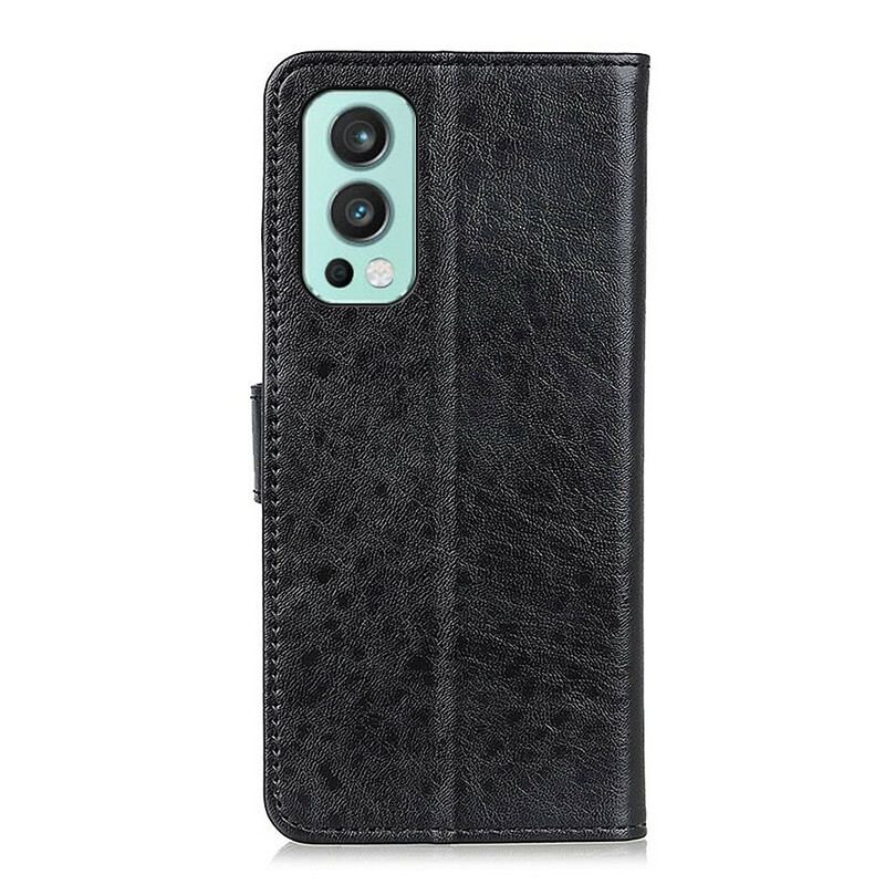 Housse OnePlus Nord 2 5G Simili Cuir Texturé