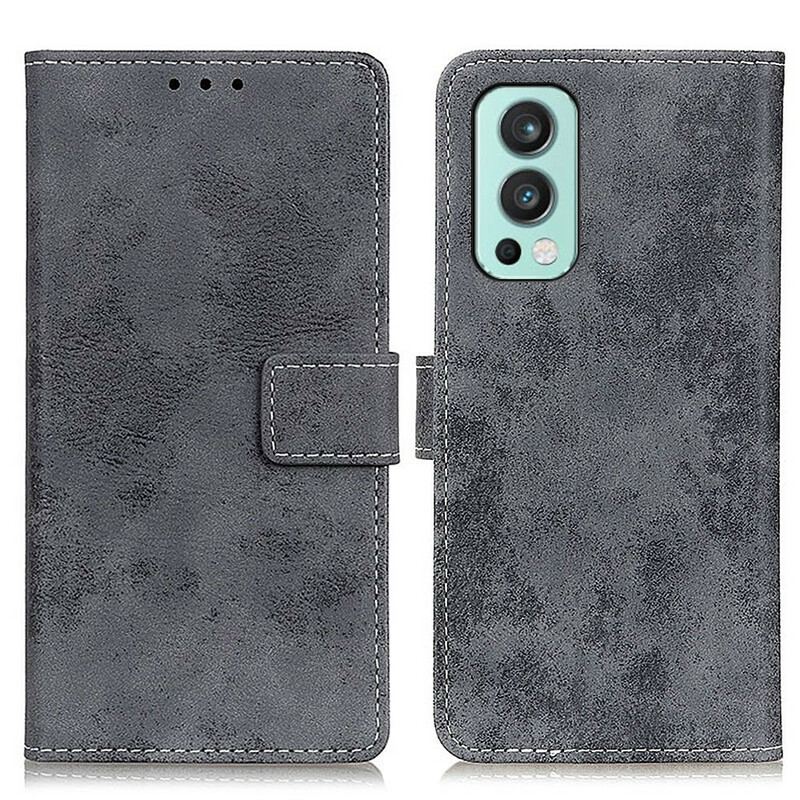 Housse OnePlus Nord 2 5G Simili Cuir Vintage