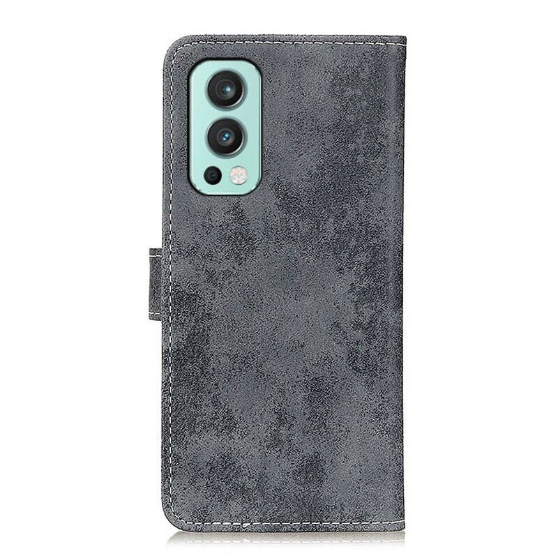 Housse OnePlus Nord 2 5G Simili Cuir Vintage