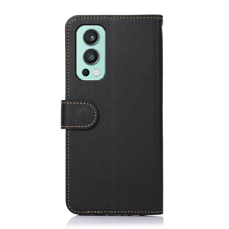 Housse OnePlus Nord 2 5G Style Litchi RFID KHAZNEH