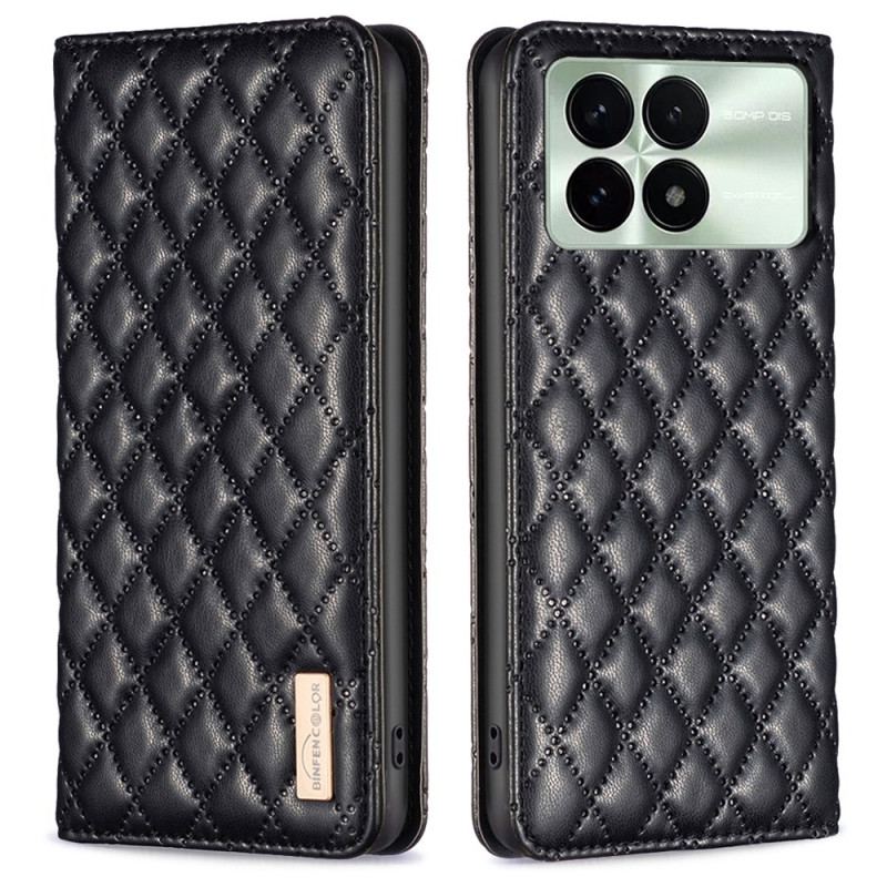 Flip Cover Poco X6 Pro 5G Matelassée BINFEN COLOR