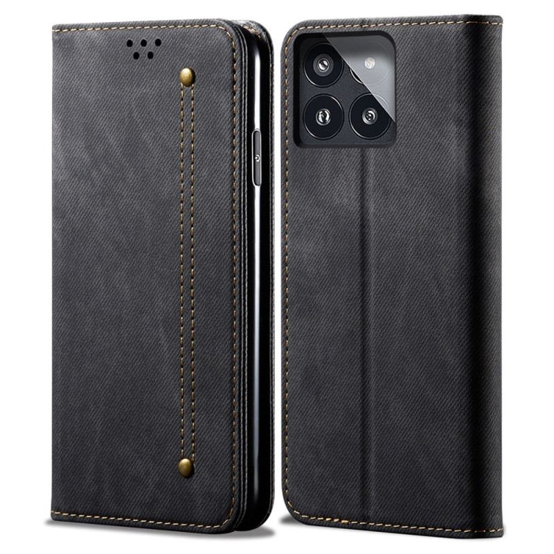 Flip Cover Poco X6 Pro 5G Tissu Jeans