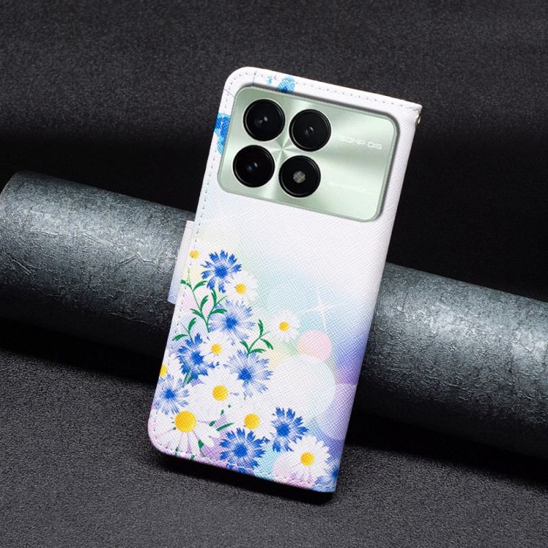 Housse Poco X6 Pro 5G Papillon et Fleurs