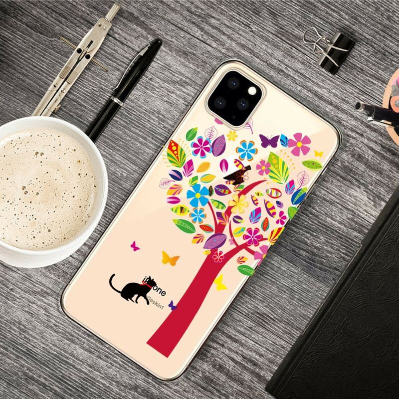 Coque iPhone 11 Pro Chat sous l'Arbre