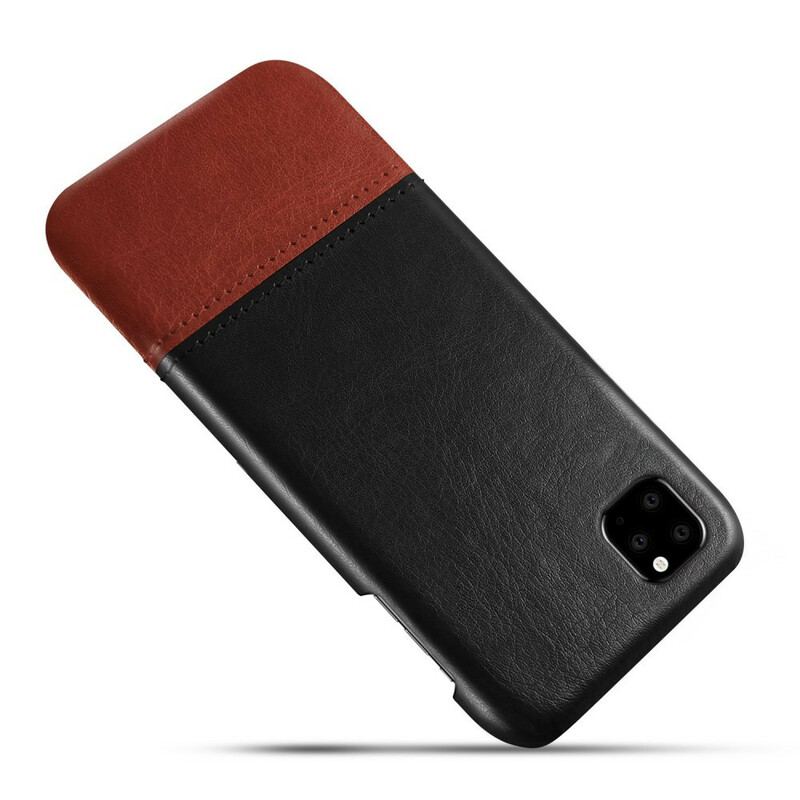 Coque iPhone 11 Pro Effet Cuir Bicolore KSQ