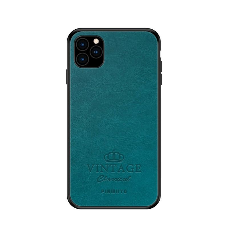 Coque iPhone 11 Pro Effet Cuir Vintage PINWUYO