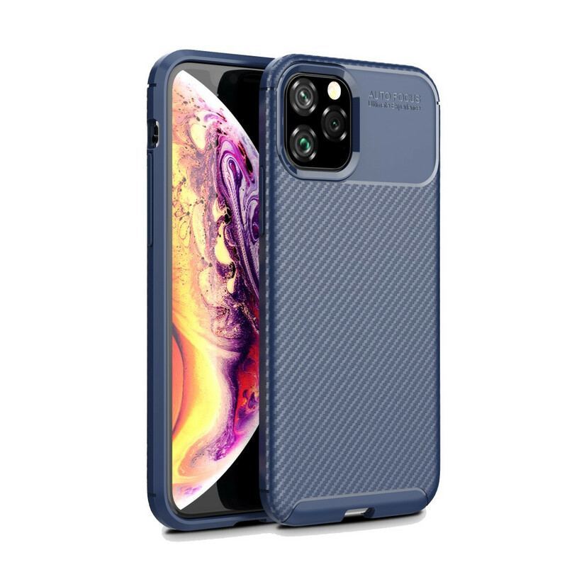 Coque iPhone 11 Pro Flexible Texture Fibre Carbone