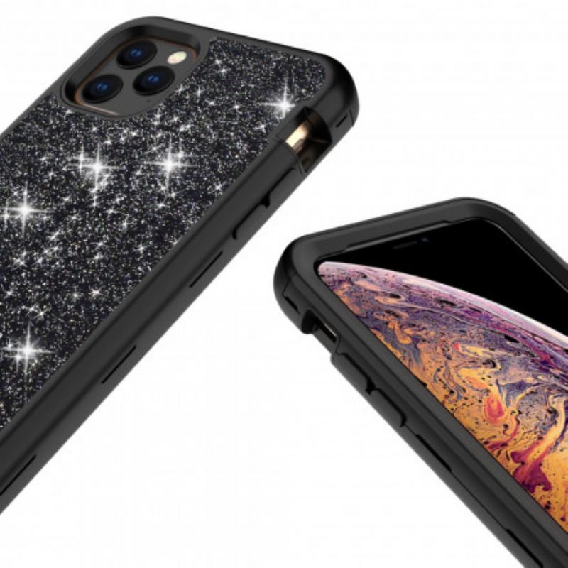 Coque iPhone 11 Pro Hybride  Paillettes