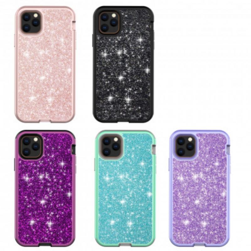 Coque iPhone 11 Pro Hybride  Paillettes