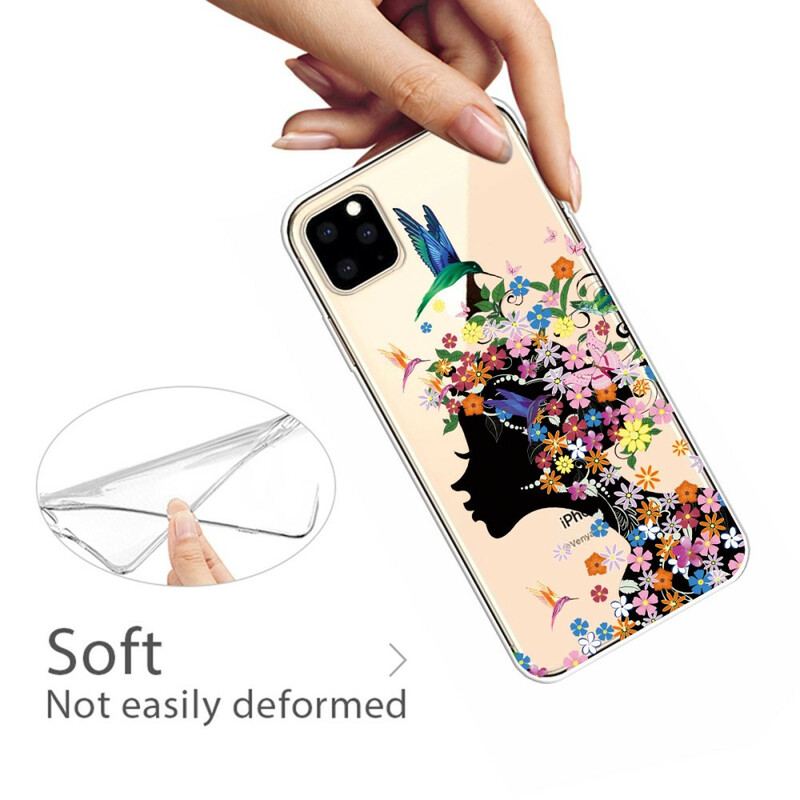 Coque iPhone 11 Pro Jolie Tête Fleurie