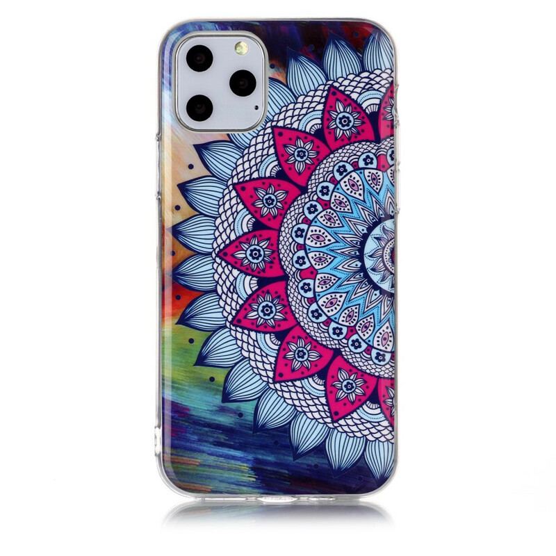 Coque iPhone 11 Pro Mandala Coloré Fluorescente