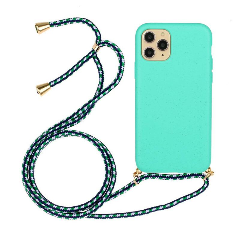 Coque iPhone 11 Pro Silicone et Cordon Coloré