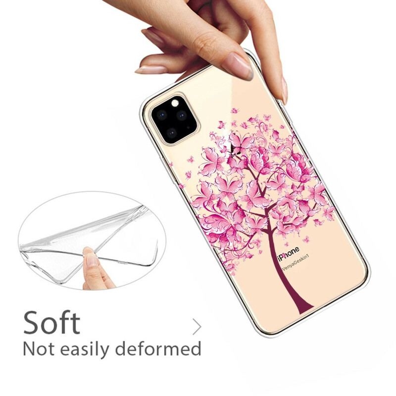 Coque iPhone 11 Pro Top Arbre Rose