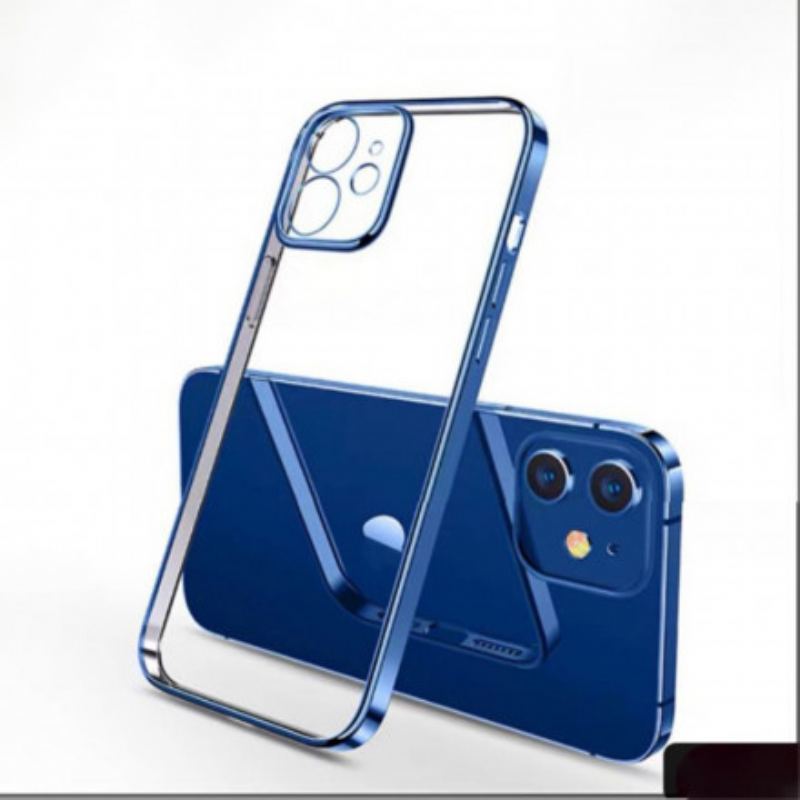 Coque iPhone 11 Pro Transparente Rebords Style Métal SULADA