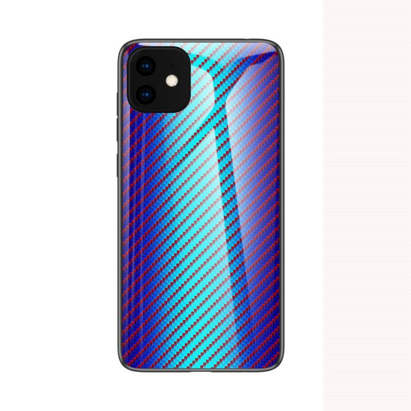 Coque iPhone 11 Pro Verre Trempé Fibre Carbone