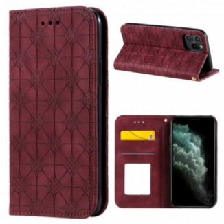 Flip Cover iPhone 11 Pro Fleurs Baroques