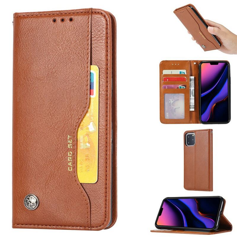 Flip Cover iPhone 11 Pro Simili Cuir Porte-Cartes