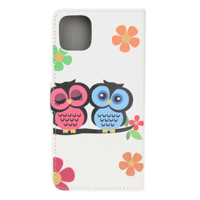 Housse iPhone 11 Pro Couple de Hiboux