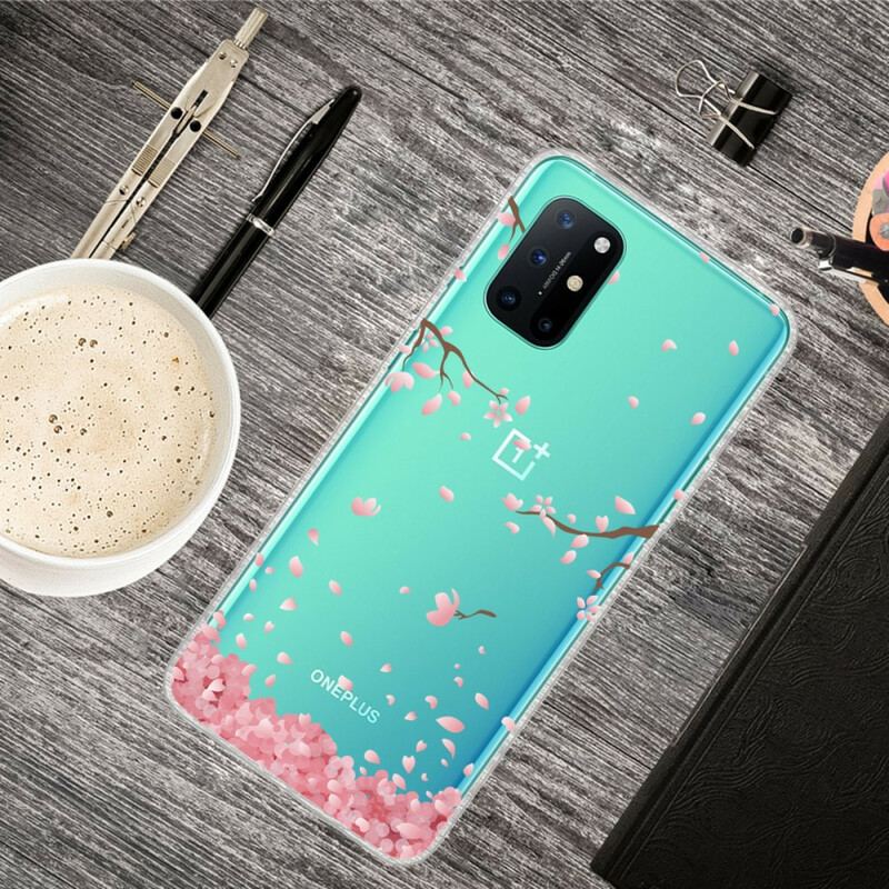 Coque OnePlus 8T Branches à Fleurs