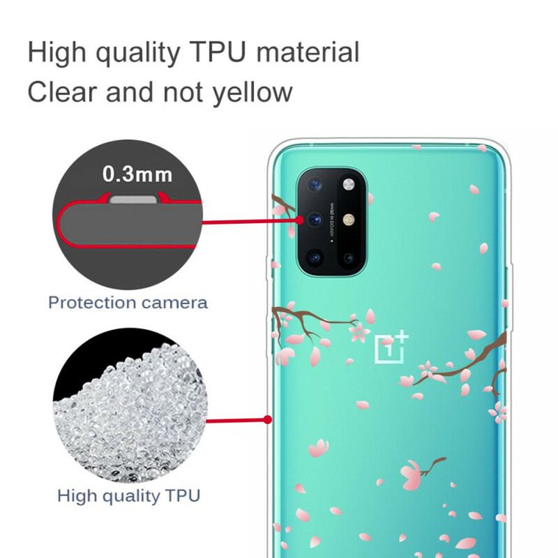 Coque OnePlus 8T Branches à Fleurs