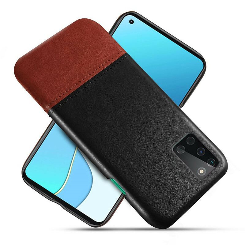 Coque OnePlus 8T Effet Cuir Bicolore KSQ