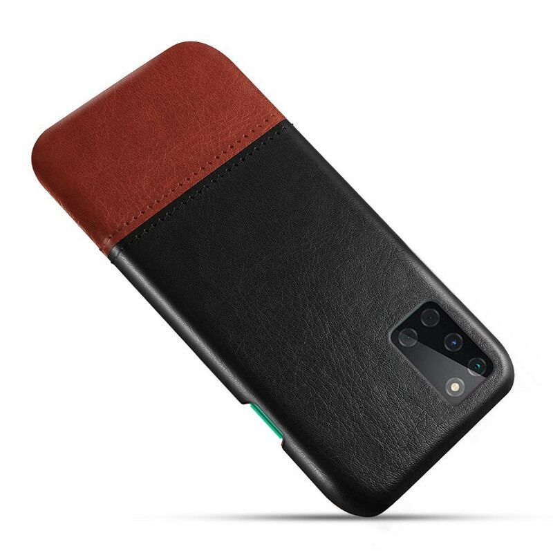 Coque OnePlus 8T Effet Cuir Bicolore KSQ