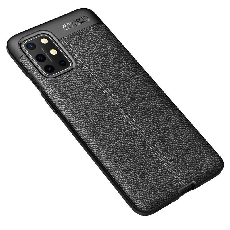 Coque OnePlus 8T Effet Cuir Litchi Double Line