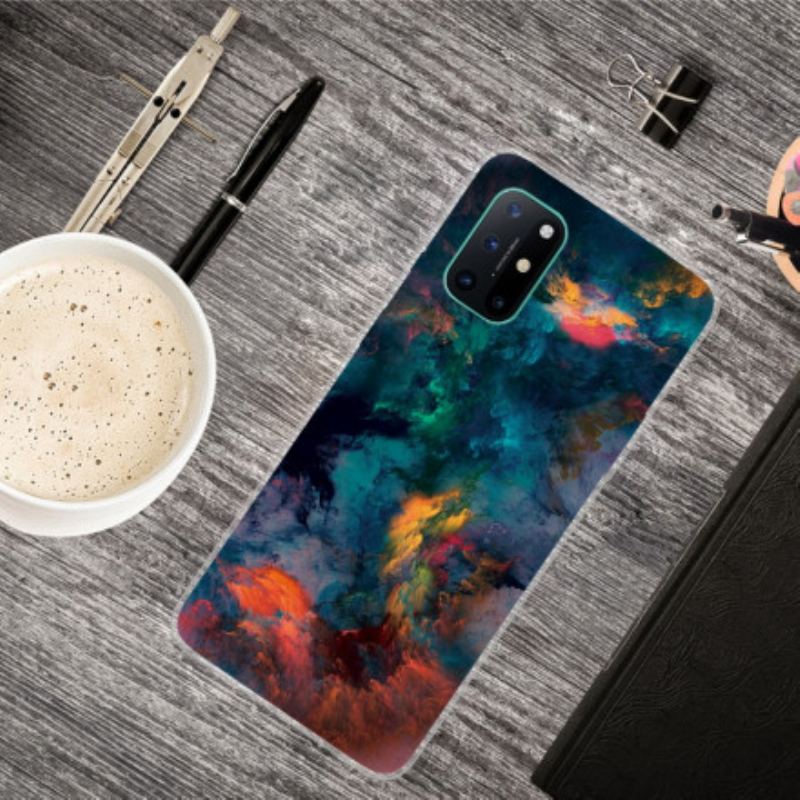 Coque OnePlus 8T Nuages Colorés