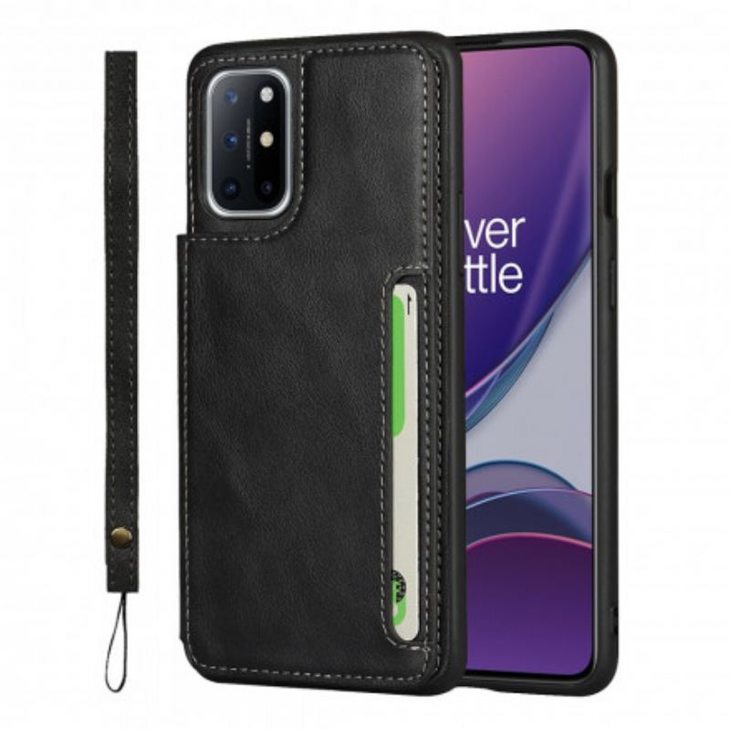 Coque OnePlus 8T Porte-Cartes Support et Lanière