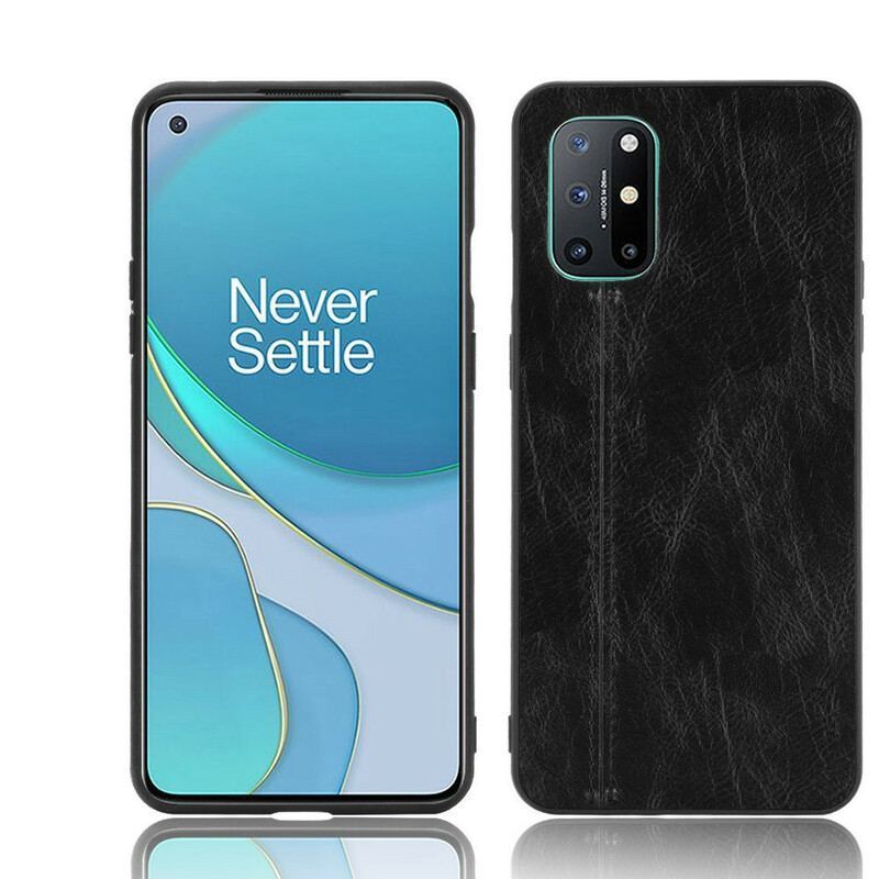 Coque OnePlus 8T Style Cuir Coutures