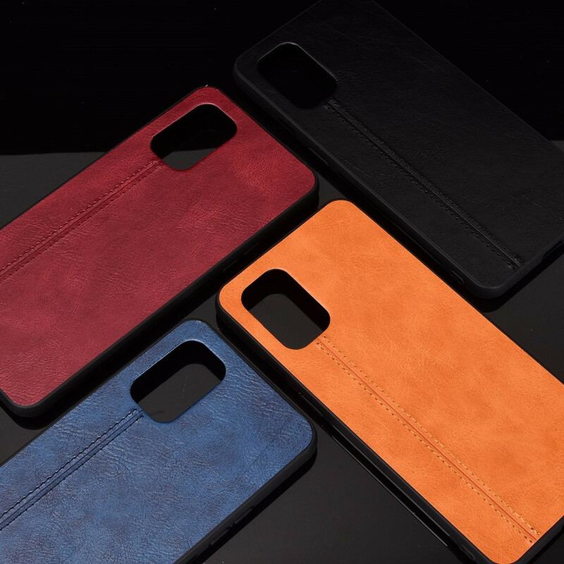 Coque OnePlus 8T Style Cuir Coutures