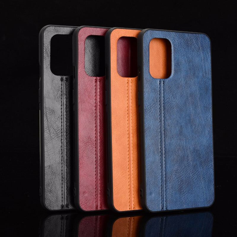 Coque OnePlus 8T Style Cuir Coutures