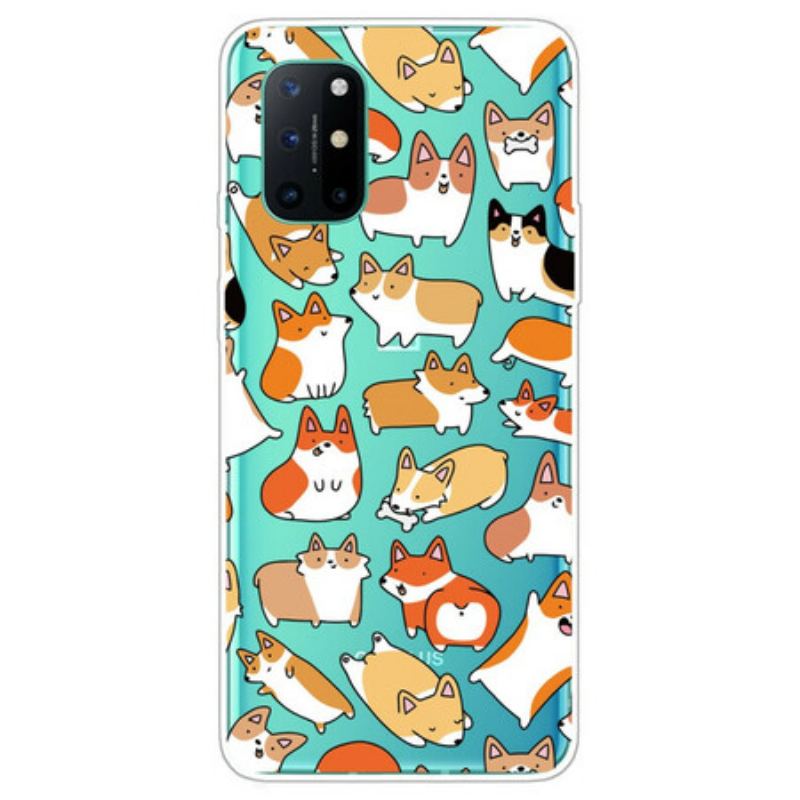 Coque OnePlus 8T Transparente Multiples Chiens