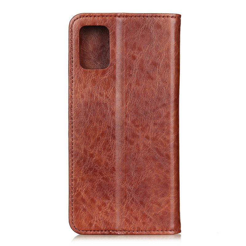 Flip Cover OnePlus 8T Cuir Litchi Fendu Élégance