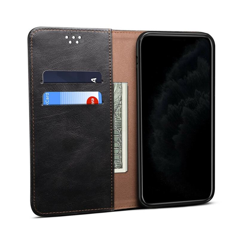 Flip Cover OnePlus 8T Simili Cuir Ciré