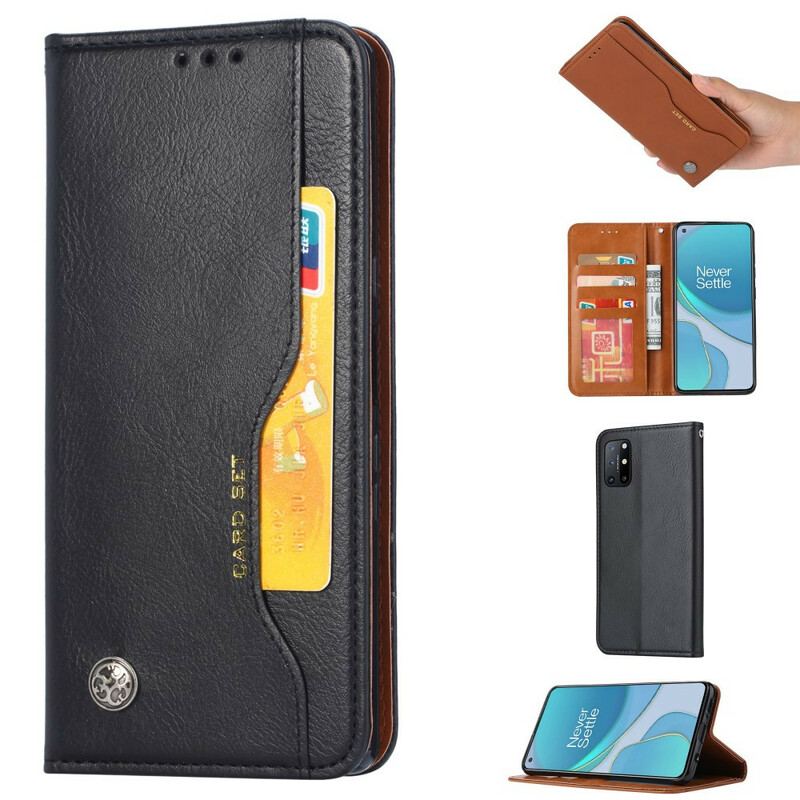 Flip Cover OnePlus 8T Simili Cuir Porte-Cartes