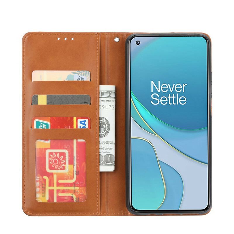 Flip Cover OnePlus 8T Simili Cuir Porte-Cartes