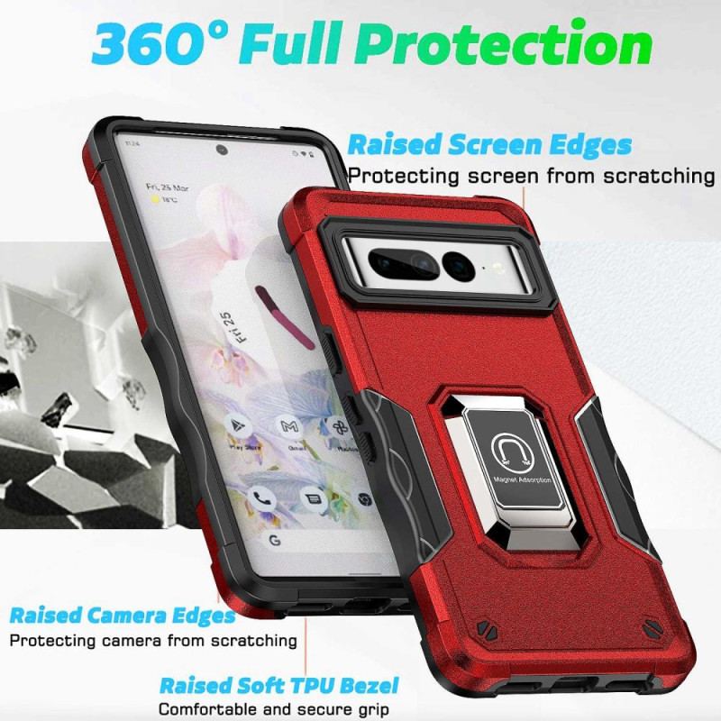 Coque Google Pixel 7 Pro Anneau-Support Coins Renforcés