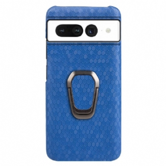 Coque Google Pixel 7 Pro Nid d'Abeille avec Anneau-Support