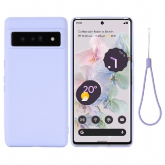 Coque Google Pixel 7 Pro Silicone Liquide à Lanière