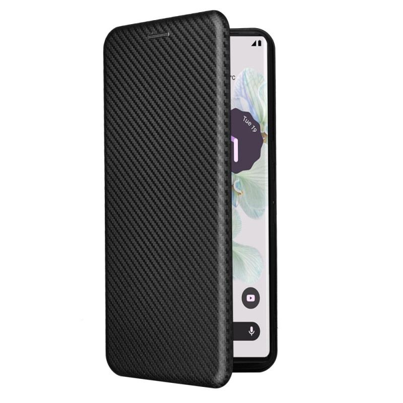 Flip Cover Google Pixel 7 Pro Fibre Carbone