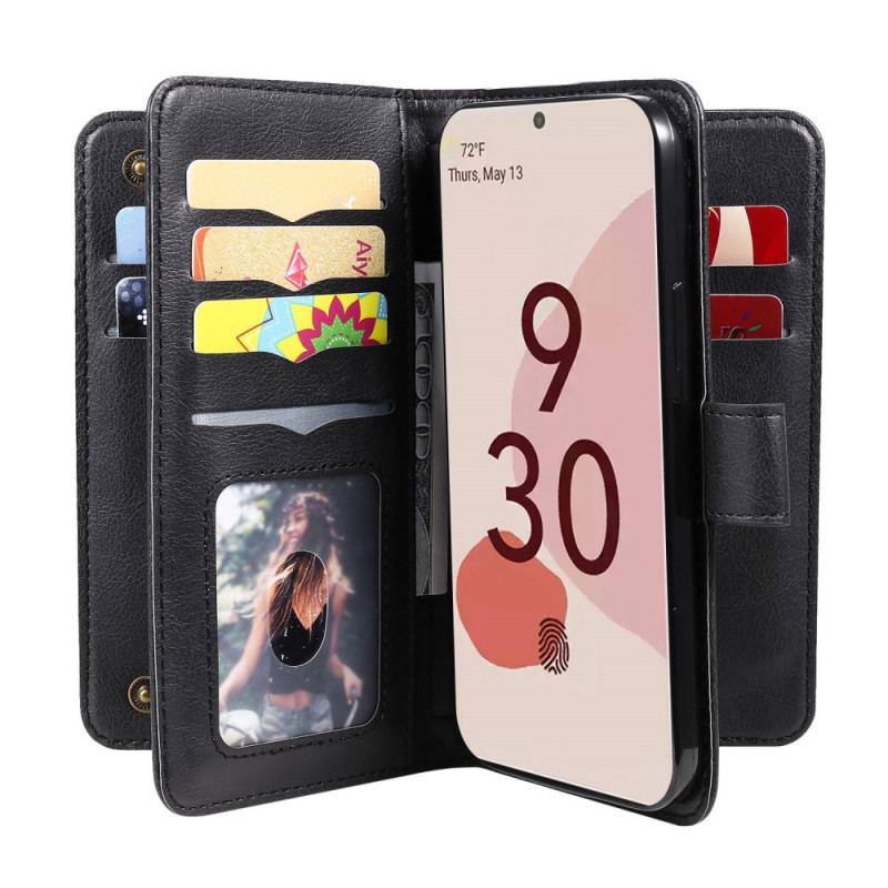 Housse Google Pixel 7 Pro Multi-Fonctionnelle 10 Porte-cartes