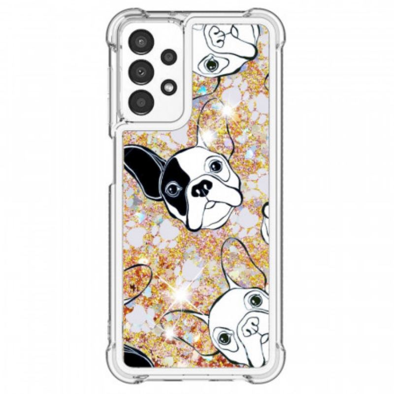 Coque Samsung Galaxy A13 Mr Chien Paillettes