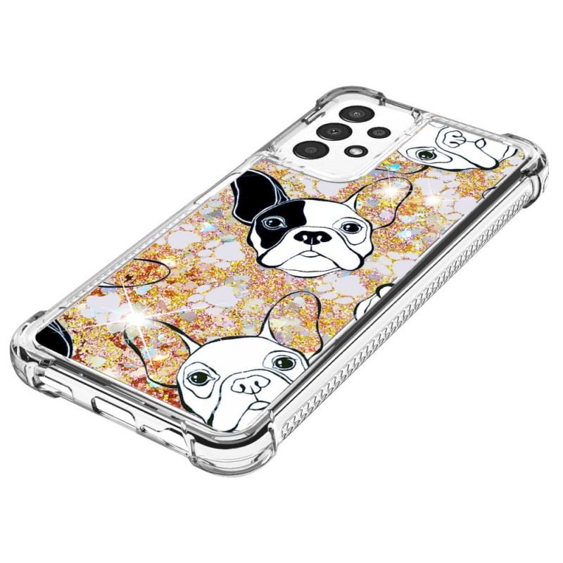 Coque Samsung Galaxy A13 Mr Chien Paillettes