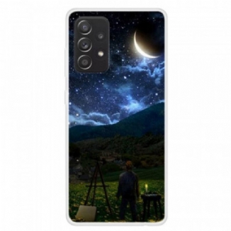 Coque Samsung Galaxy A13 Peintre Dans La Nuit