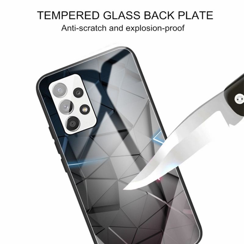 Coque Samsung Galaxy A13 Verre Trempé Géométrie