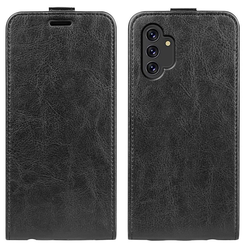 Housse Samsung Galaxy A13 Effet Cuir Rabat Vertical