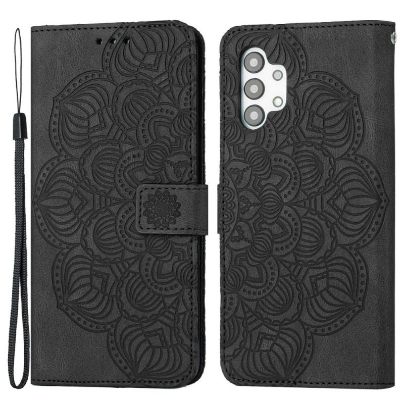 Housse Samsung Galaxy A13 Mandala Vintage à Lanière